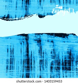 Vector background with artistic brush strokes. Abstract landscape painting for design. 