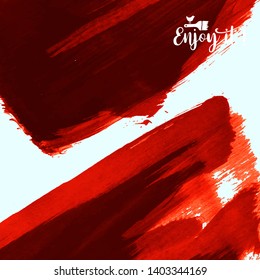 Vector background with artistic brush strokes. Abstract landscape painting for design. 