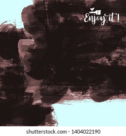 Vector background with artistic brush strokes. Abstract landscape painting for design. 