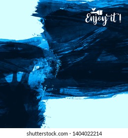 Vector background with artistic brush strokes. Abstract landscape painting for design. 