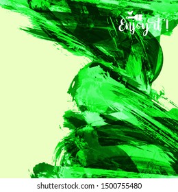 Vector background with artistic brush strokes. Abstract landscape painting for design. 