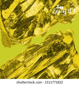 Vector background with artistic brush strokes. Abstract landscape painting for design. 