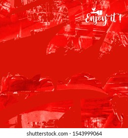 Vector background with artistic brush strokes. Abstract landscape painting for design. 