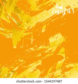 Vector background with artistic brush strokes. Abstract landscape painting for design. 