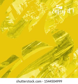 Vector background with artistic brush strokes. Abstract landscape painting for design. 