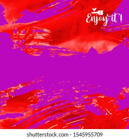 Vector background with artistic brush strokes. Abstract landscape painting for design. 