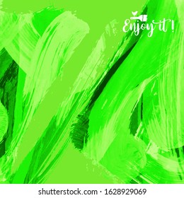 Vector background with artistic brush strokes. Abstract landscape painting for design. 