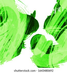 Vector background with artistic brush strokes. Abstract landscape painting for design. 