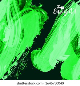 Vector background with artistic brush strokes. Abstract landscape painting for design. 