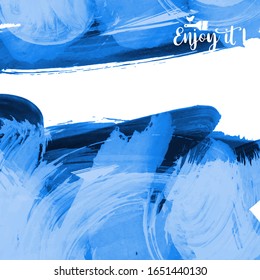 Fondo vectorial con pinceladas artísticas. Pintura paisajística abstracta para el diseño. 