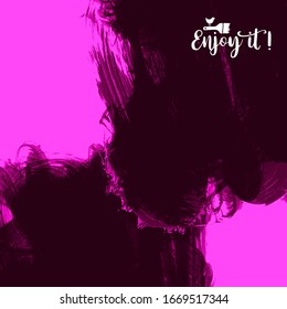 Fondo vectorial con pinceladas artísticas. Pintura paisajística abstracta para el diseño. 