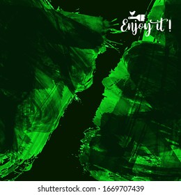Vector background with artistic brush strokes. Abstract landscape painting for design. 