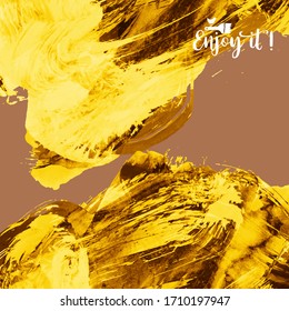 Vector background with artistic brush strokes. Abstract landscape painting for design. 