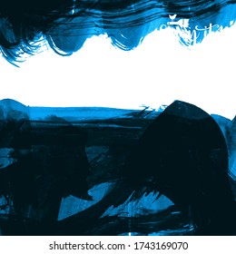 Vector background with artistic brush strokes. Abstract landscape painting for design. 