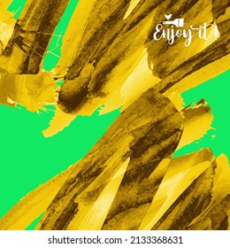 Vector background with artistic brush strokes. Abstract landscape painting for design. 