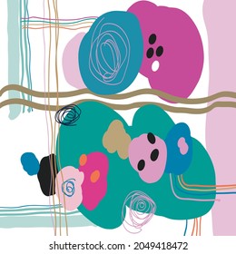 Fondo vectorial. Abstracción asociada. Los colores de las sonrisas matutinas.