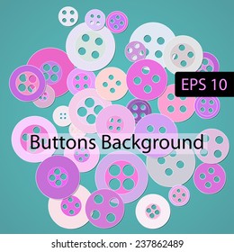 Vector background with assorted colorful buttons