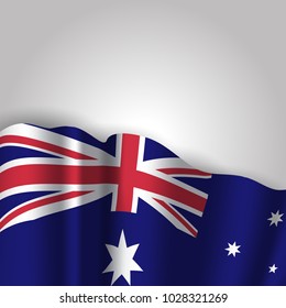 Vector background with australian flag