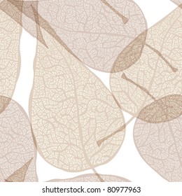 vector background with autumn leaves, clipping mask eps 10