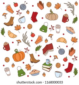 vector background with autumn mood