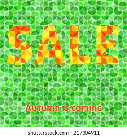 Vector background autumn sale
