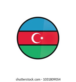vector background of Azerbaijan, flag.