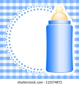 Vector background with baby bottle