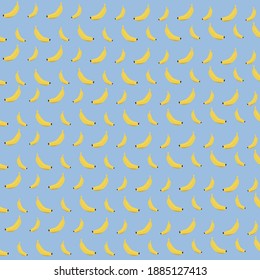 vector background of bananas on blue background