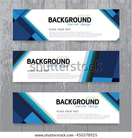 Vector Background Banner Collection Horizontal Business 