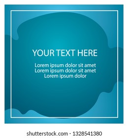 Vector background banner design blue color, curve style in eps.10. Simple template easy to use