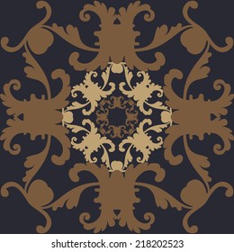 A vector background in Baroque style