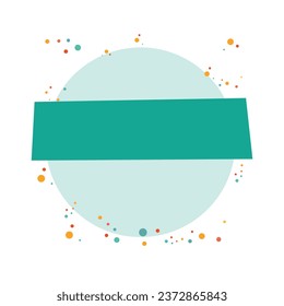 Vector background basis for a banner with memphis style elements.