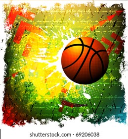 vector background of basketball sport