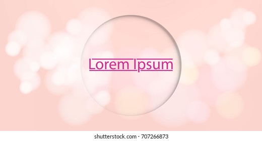 vector background with beautiful bokeh effect suitable for greeting card or wallpaper