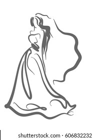Graphic Wedding Dress