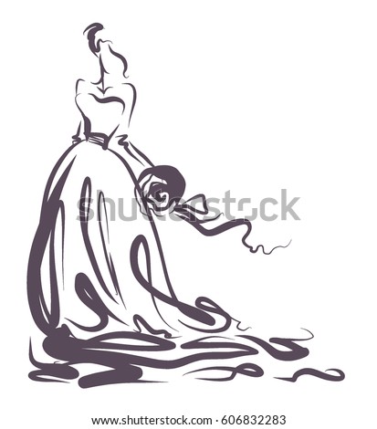 Graphic Wedding Dress