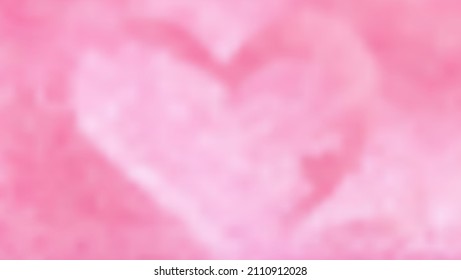 Vector background with beautiful pink hearts. Love and Romantic Background with Heart Shape in Pink color.