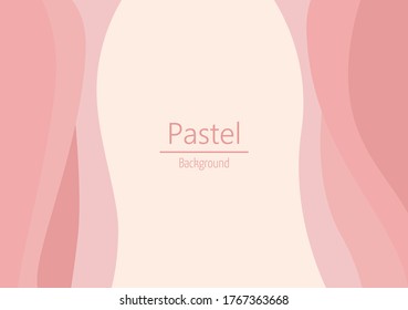 Vector background for beauty industry. Pastel colors. Simple shapes. Abstraction