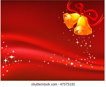 vector background with bells