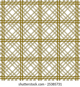 Vector background of bergere weave cane or basket work in natural beige colors