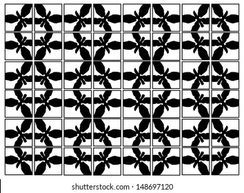 Vector Background Black Butterflies