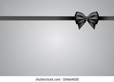 Vector background with black ribbon
