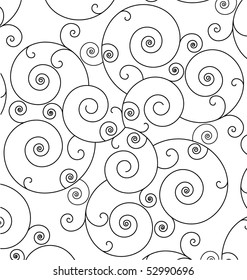 vector background black spiral patter