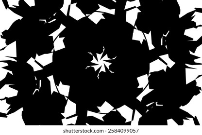 Vector background with black and white reflective pattern. Suitable for creative designs, wallpapers and modern visual elements.