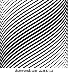 Vector Background with Black and White Stripes .