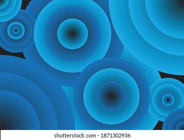 vector of background blue circle. look so wonder and cool.