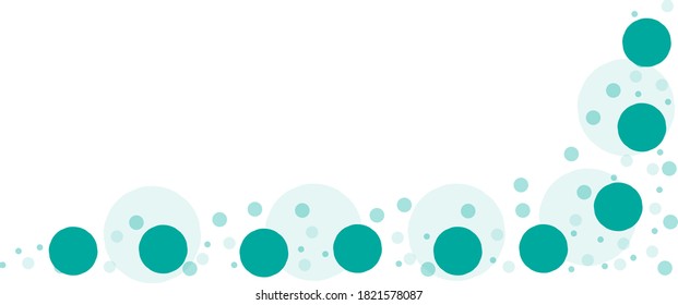Vector background with blue circles of different sizes, web page decoration. Template for a splash, texture drawing for a greeting card.