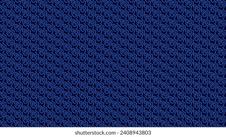 Vector background in blue color with an abstract pattern. Repeating blue pattern on a dark blue background. Abstract, texture, background.