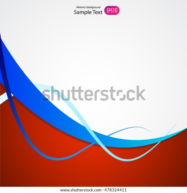 Vector Background Blue Silver Curve Line Stock Vector (Royalty Free ...