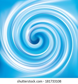 Vector background of blue swirling water texture 